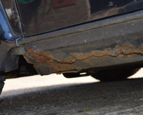 Corrosion to sill