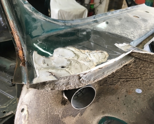 Removal of thick filler shows the horrors
